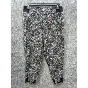 Athleta Trekkie North High Rise Jogger Pants Womens 12 Kinetic Abstract Pull On